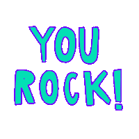 Rock Lettering Sticker by selinapacktaus