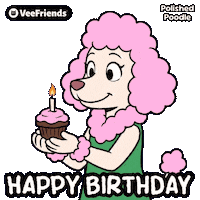 Happy Birthday Dog Sticker by VeeFriends