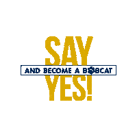 ASUCM uc bobcats say yes bobcat Sticker