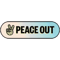 Happy Peace Out Sticker by peaceoutskincare