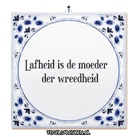 Angst Spreuk Sticker by Tegelspreuken.nl