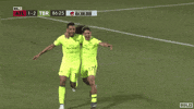 usl happy friends goal running GIF