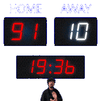10 Away Sticker