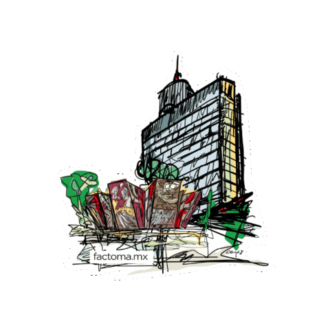 factomamx giphygifmaker cdmx cejas edificios Sticker