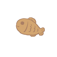 Hilystarry fish 魚 手繪 鯛魚燒 Sticker