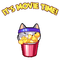 Happy Pop Corn Sticker by Mino Games