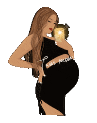 Woman Pregnancy Sticker by Michis Miami