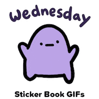 Wednesday Weekday Sticker by Sticker Book iOS GIFs