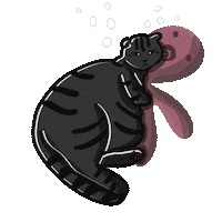 Sleepy Cat Sticker