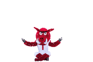 Arkansas Razorbacks Snow Sticker by Arkansas Alumni Association