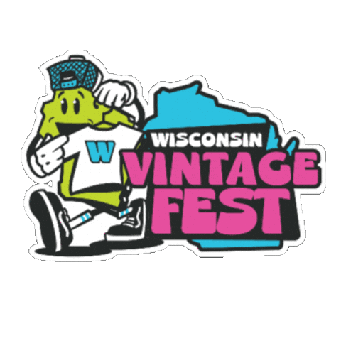 WisconsinVintageFest type something wvf wisconsin vintage fest Sticker