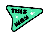 This Way Arrow Sticker
