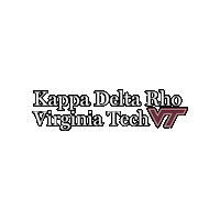 Virginia Tech Zoom Sticker by Kappa Delta Rho