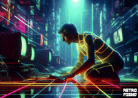 Science Fiction Robot GIF by RETRO-FIEND