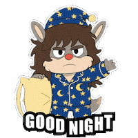 Tired Good Night Sticker