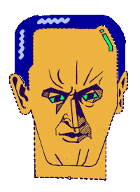 Mad Face Sticker