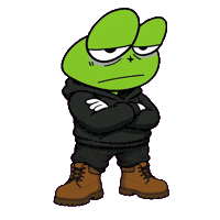 Frog Sticker by ForeverWilin