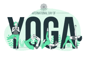 International Yoga Day Sticker by techshida
