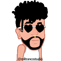 Bad Bunny Sticker by soyeddyz