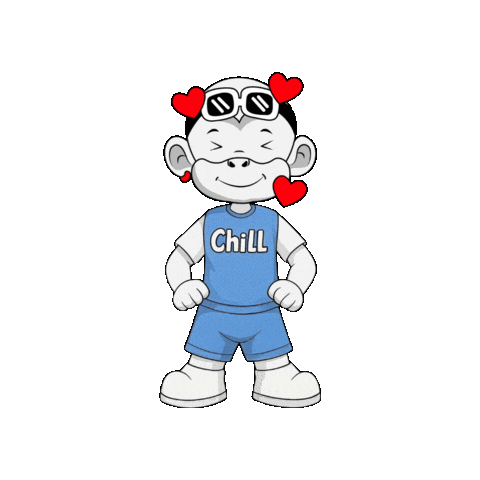 Laid Back Cute Love Sticker by Zhot