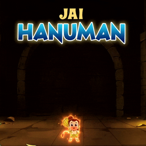 Animated Sticker Hanuman GIF by Chhota Bheem