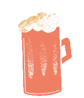 Beer Fall Sticker by Kelsey Davis