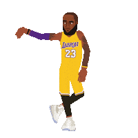 Lebron James Dancing Sticker by SportsManias