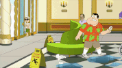 fall over american dad! GIF
