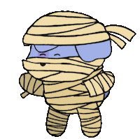 allansnvs halloween lucas mummy shiro Sticker