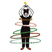 carlottagasparini christmas tree christmas tree festive Sticker