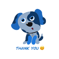 Dog Thank You Sticker by SAFE Inc