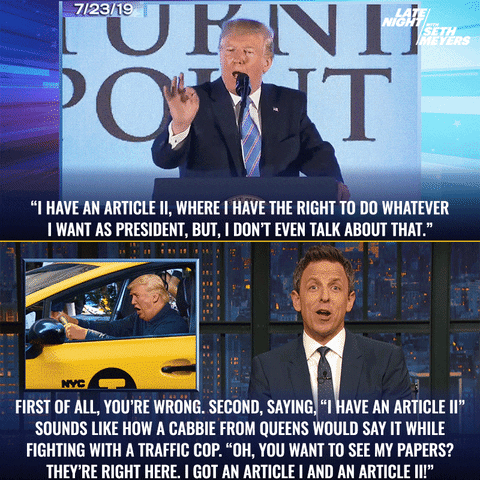 Donald Trump Middle Finger GIF by Late Night with Seth Meyers