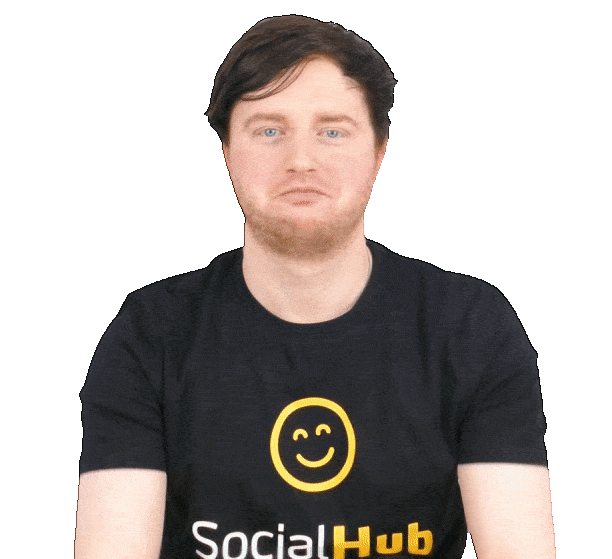 Sad Beg Sticker by SocialHub