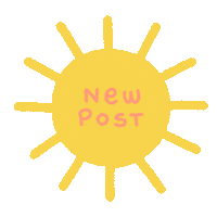 sun post Sticker by esterlaguna