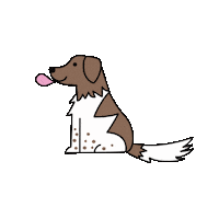 Brown Dog Love Sticker by bymartioska