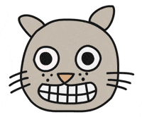 Cat Grimace GIF by Thank You Coffee