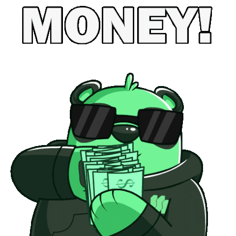 Im Rich Money Money Sticker by SuperVerse