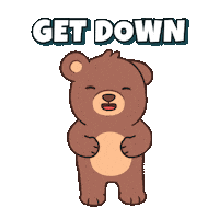 Happy Teddy Bear Sticker by BEARISH