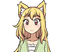 Embarrassed Cat Girl Sticker by Jin