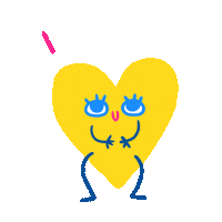 I Love You Heart Sticker by Lavilletlesnuages