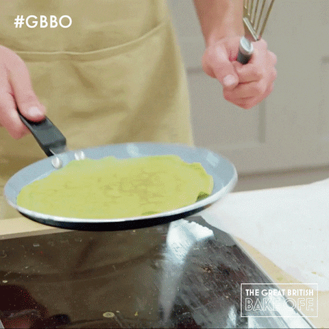 Flipping Bake Off GIF by The Great British Bake Off