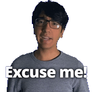 Sorry Excuse Me Sticker