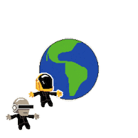 Daft Punk Earth Sticker