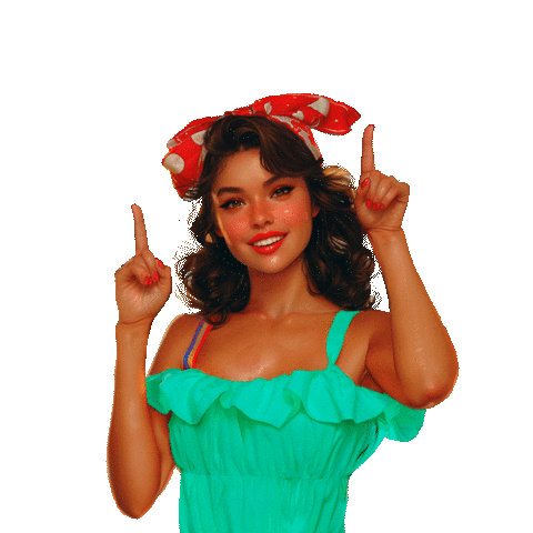 pinupchile giphyupload girl chica pinup Sticker