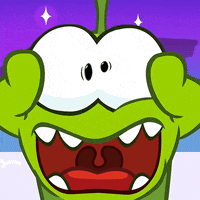 Shocked Scared GIF by Om Nom