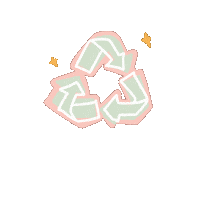 Sparkle Recycle Sticker by By Lizzie Parra