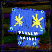 ExWhyZed_Degen glitch crypto nft skull GIF