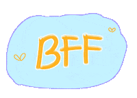 My Best Friend Friends Sticker