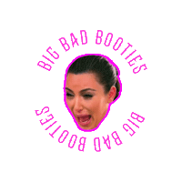 Kim Kardashian Sticker by Christy Senay