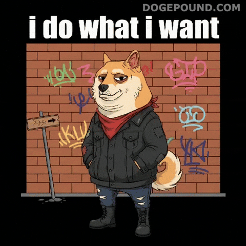 You Cant Tell Me What To Do Shiba Inu GIF by Doge Pound